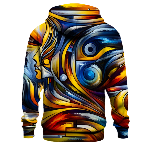 Abstract Color Play Hoodie