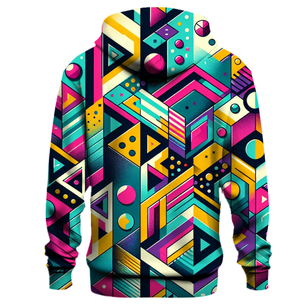 80s Geometric Fun Hoodie