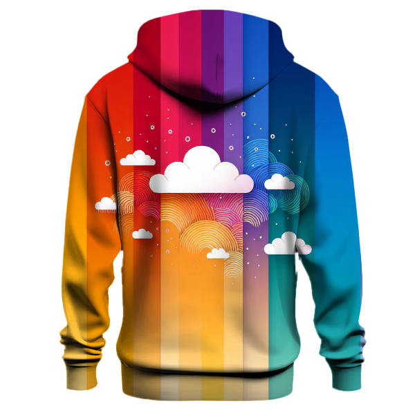 Radiant Rainbow Cascade Hoodie