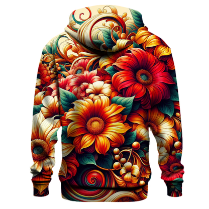 70s Floral Groove Hoodie