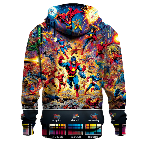 Retro Comic Book Hero Hoodie