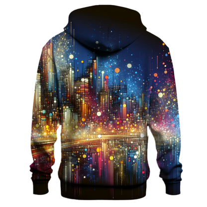 Abstract City Lights Hoodie