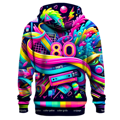 80s Neon Explosion Hoodie