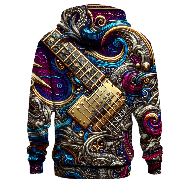 80s Glam Rock Fusion Hoodie