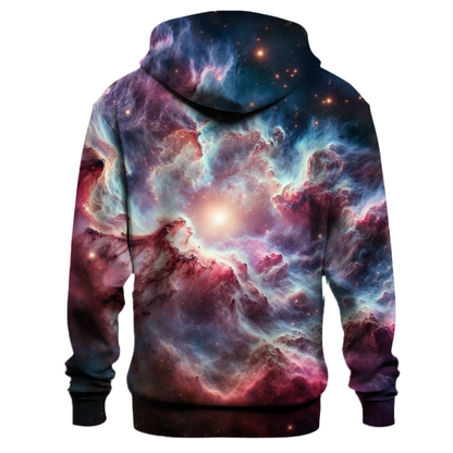 Galactic Nebula Glow Hoodie