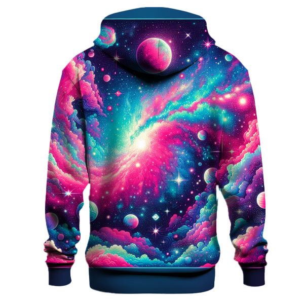 Retro Neon Galaxy Hoodie