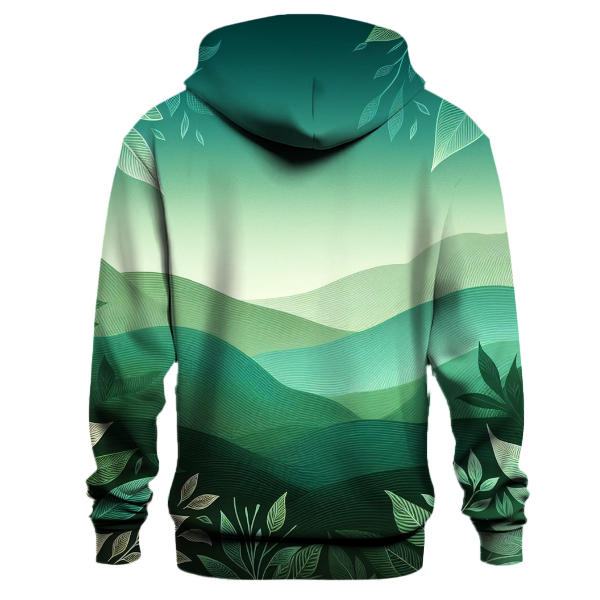 Emerald Forest Gradient Design Hoodie