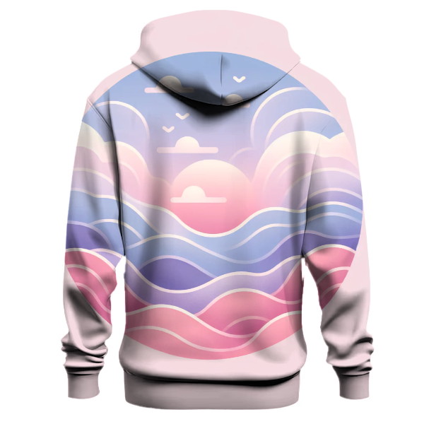 Whimsical Pastel Sunset Hoodie