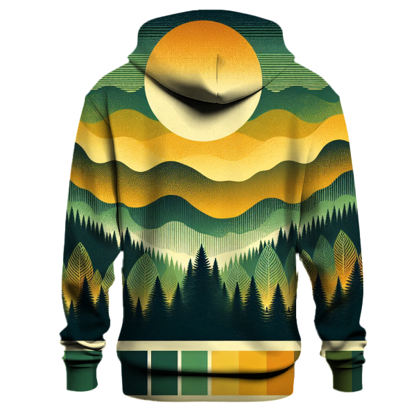 Forest Sunset Gradient Hoodie