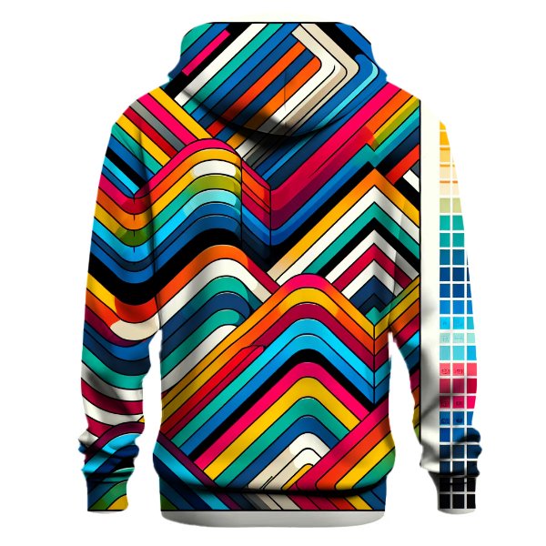 Zigzag Rainbow Path Hoodie