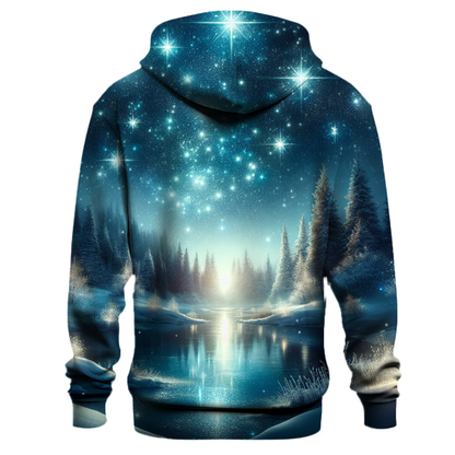 Glittering Christmas Starry Sky Hoodie