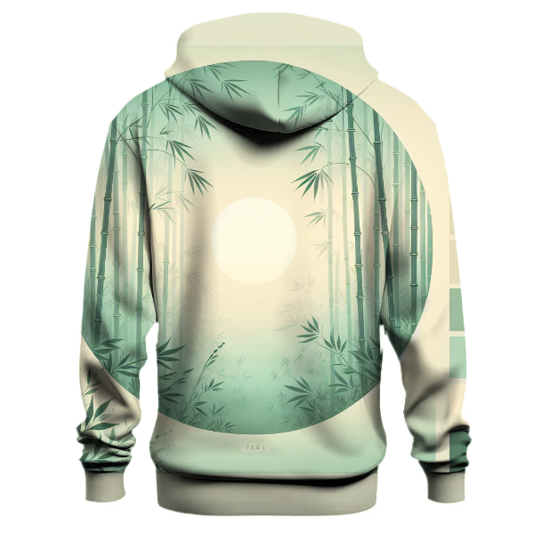 Zen Bamboo Garden Gradient Hoodie