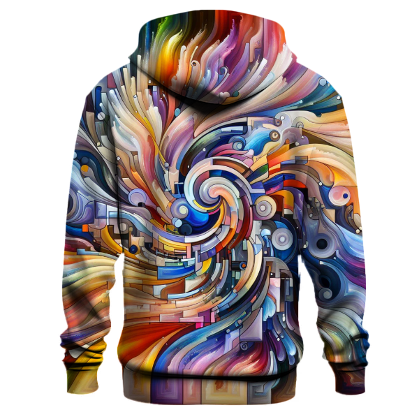 Abstract Color Burst Hoodie