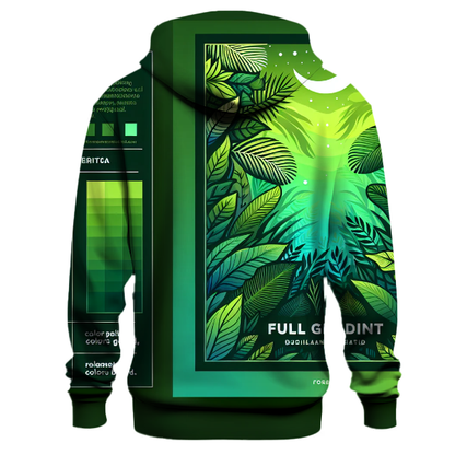 Whimsical Rainforest Gradient Hoodie