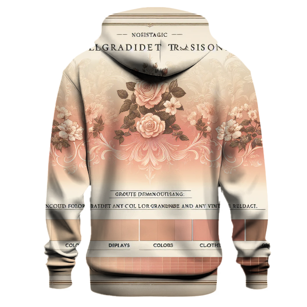 Vintage Bloom Gradient Hoodie