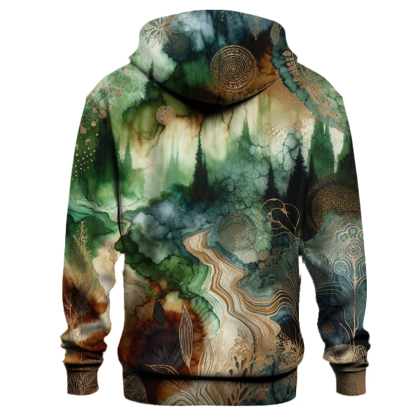 Emerald Forest Tie-dye Design Hoodie