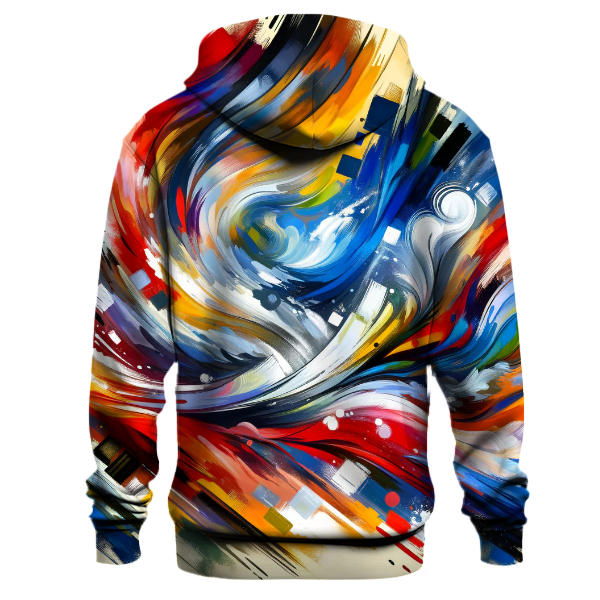 Abstract Expressionism Burst Hoodie