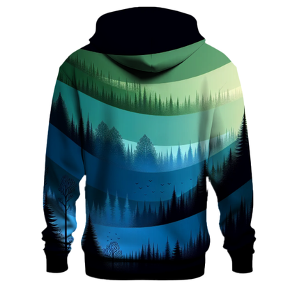 Forest Twilight Gradient Hoodie