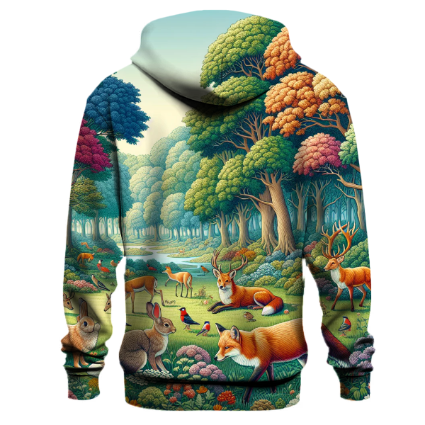 Woodland Animal Gathering Hoodie