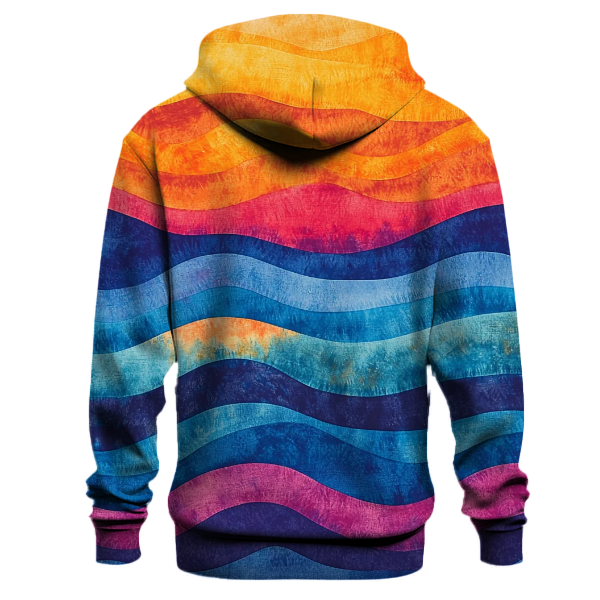 Funky Tie-Dye Waves Hoodie