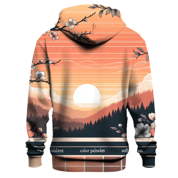 Peach Blossom Sunset Hoodie