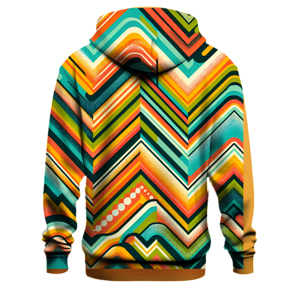 Zigzag Zest Patterns Hoodie