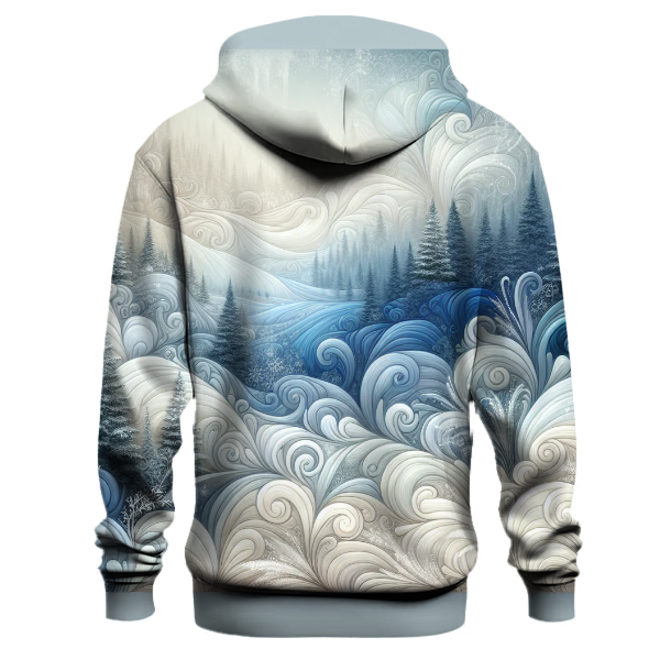 Frosty Forest Tie-dye Design Hoodie