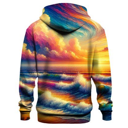 70s Sunset Beach Hoodie