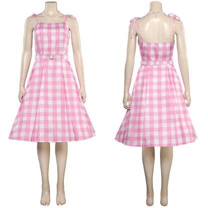 Barbie Plaid Dress Cosplay Costume