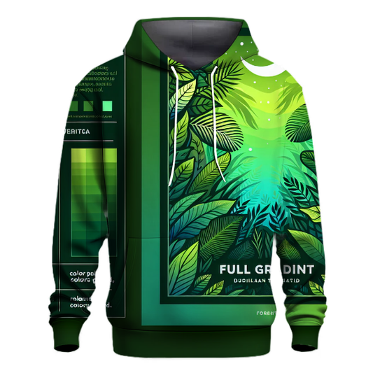 Whimsical Rainforest Gradient Hoodie