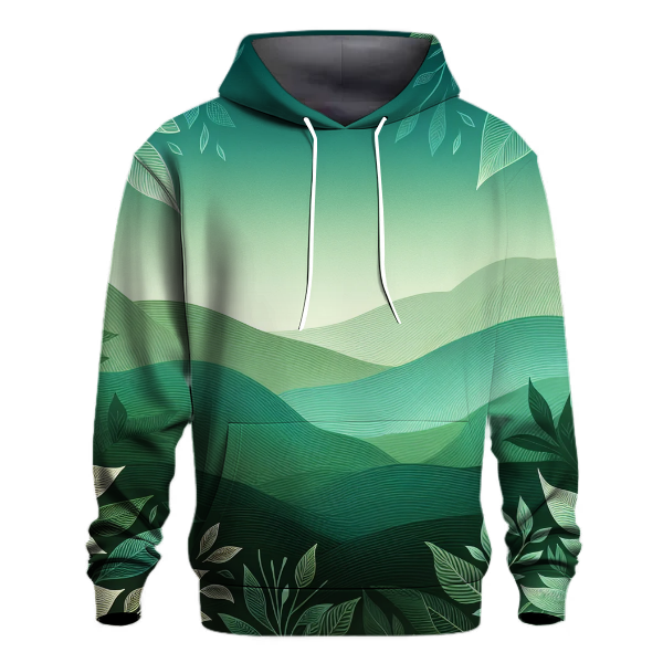 Emerald Forest Gradient Design Hoodie