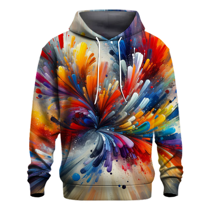 Abstract Color Splash Hoodie