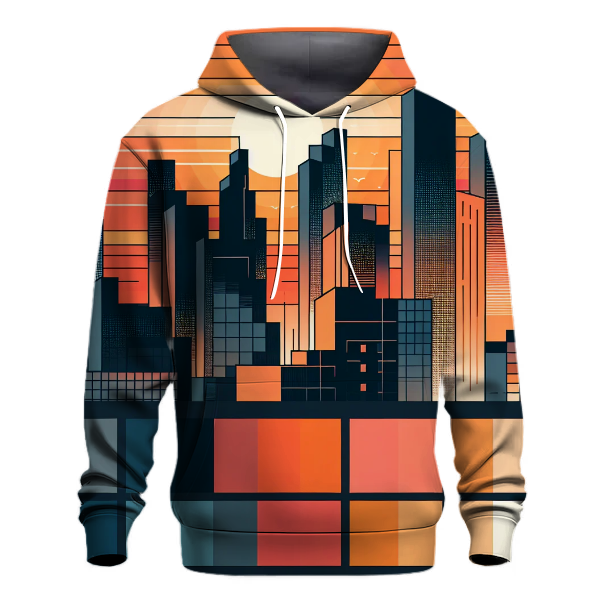 Sunset Cityscape Vibe Hoodie Hoodie Designs