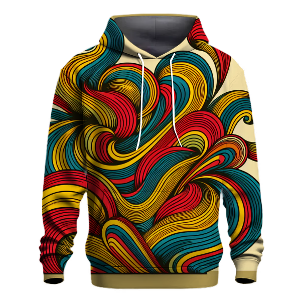 70s Groove Lines Hoodie