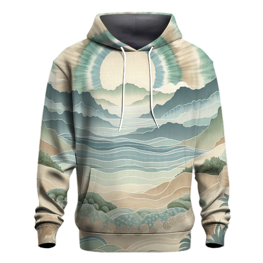 Zen Garden Tie-Dye Design Hoodie