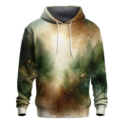 Forest Canopy Tie-dye Design Hoodie