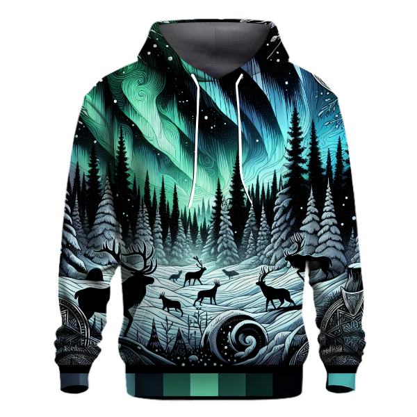 Nordic Yule Forest Hoodie