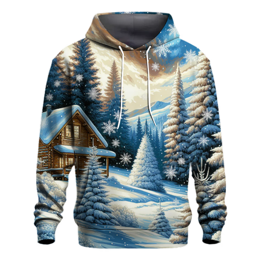 Snowy Forest Wonders Hoodie