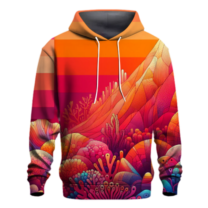 Twilight Coral Gradient Hoodie