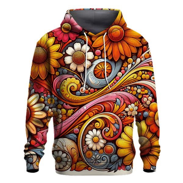 Woodstock Floral Vibe Hoodie