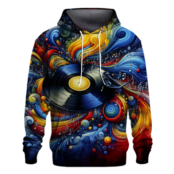 70s Vinyl Record Groove Hoodie