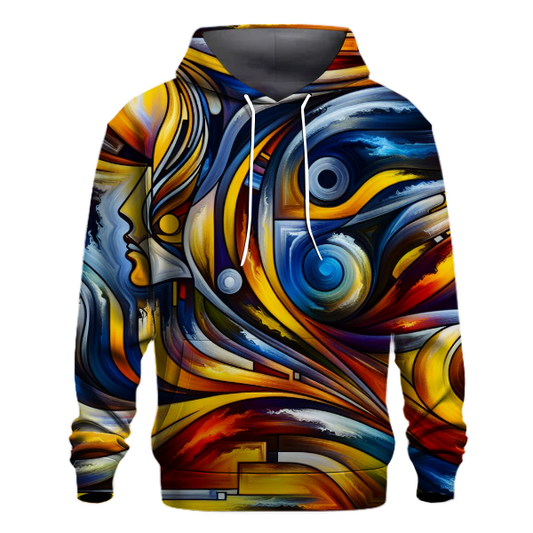 Abstract Color Play Hoodie