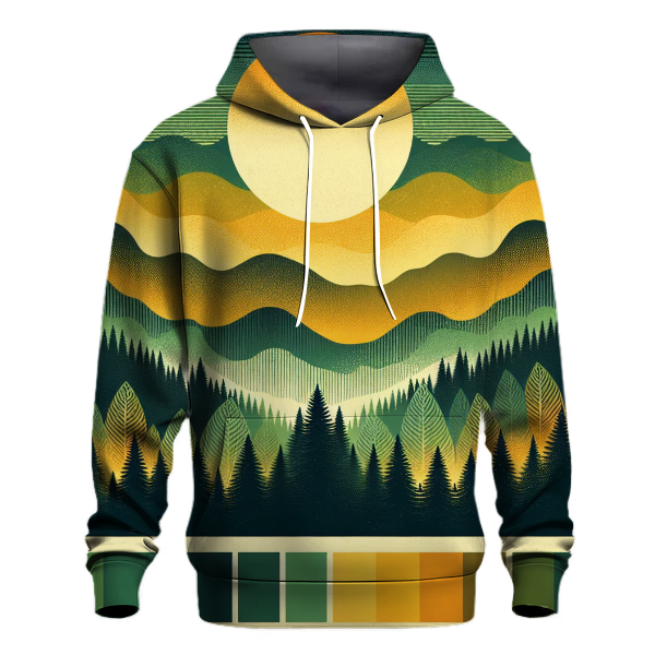 Forest Sunset Gradient Hoodie