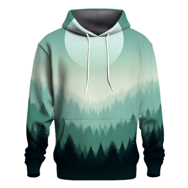 Serene Misty Forest Hoodie