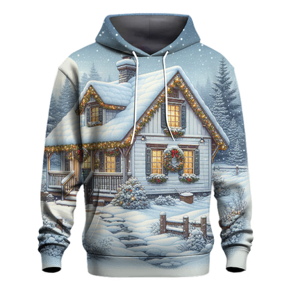 Yuletide Cottage Charm Hoodie