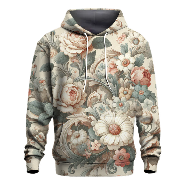 Timeless Vintage Floral Hoodie