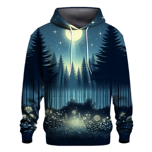 Starlit Night Forest Hoodie