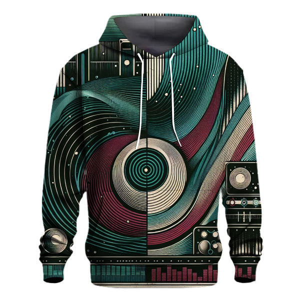 Abstract Analog Waveforms Hoodie