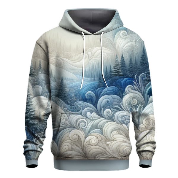 Frosty Forest Tie-dye Design Hoodie