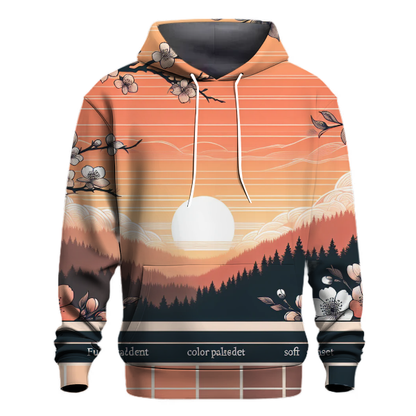 Peach Blossom Sunset Hoodie